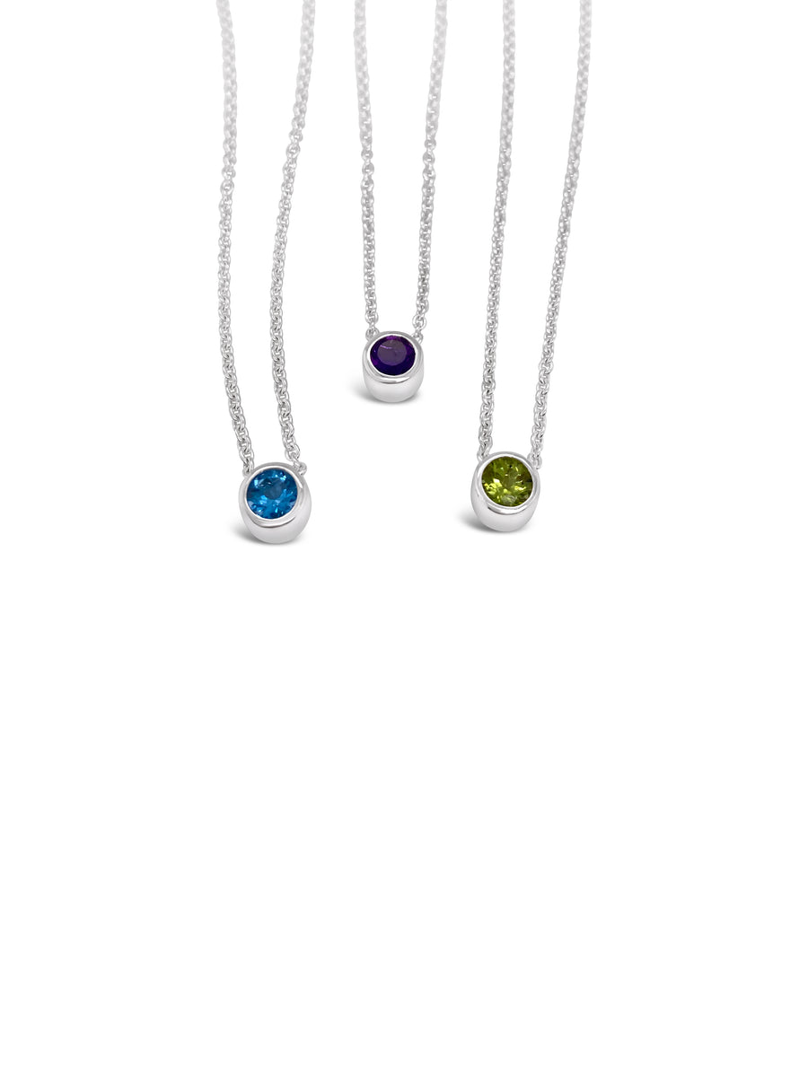 Bezel Stone Necklace