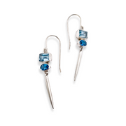 Blue Topaz Icicles Earrings