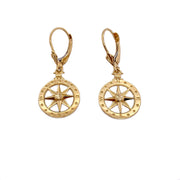 Compass Rose Dangle Earrings