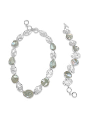 Crinkle Keshi Pearl Bracelet