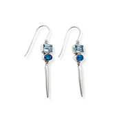 Blue Topaz Icicles Earrings