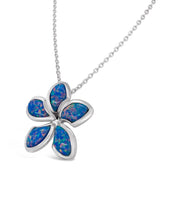 Lab Sunset Opal Blossom Necklace