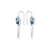 Blue Topaz Icicles Earrings