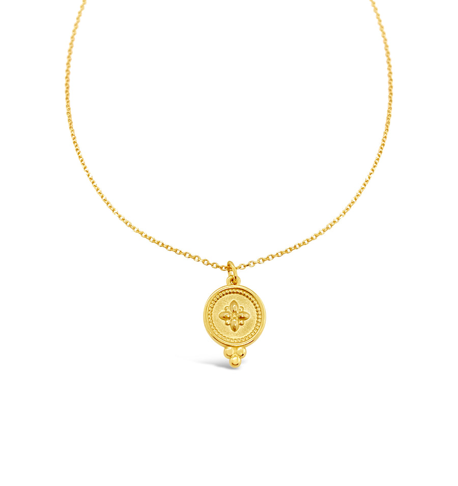 14k Medallion Necklace