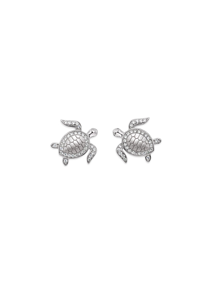 Sparkling Sea Turtle Earrings