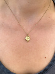 14k Medallion Necklace