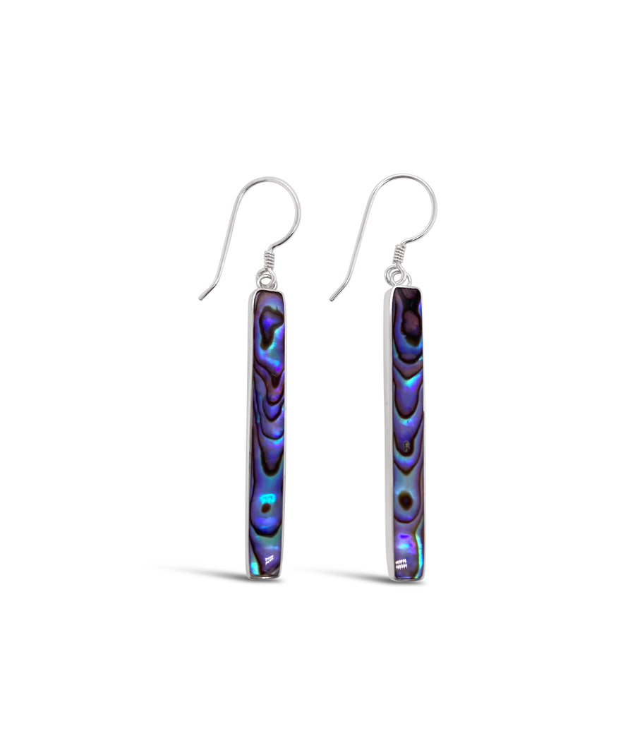 Rectangle Abalone Earrings