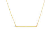 14k Thin Bar Necklace