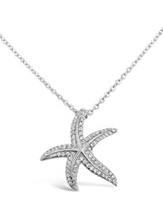 Dancing Sparkling Starfish Necklace