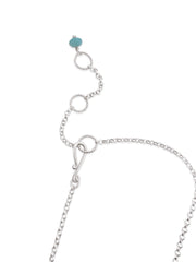 Aqua Maine Seaglass, Freshwater Pearl and Amazonite Floating Necklace