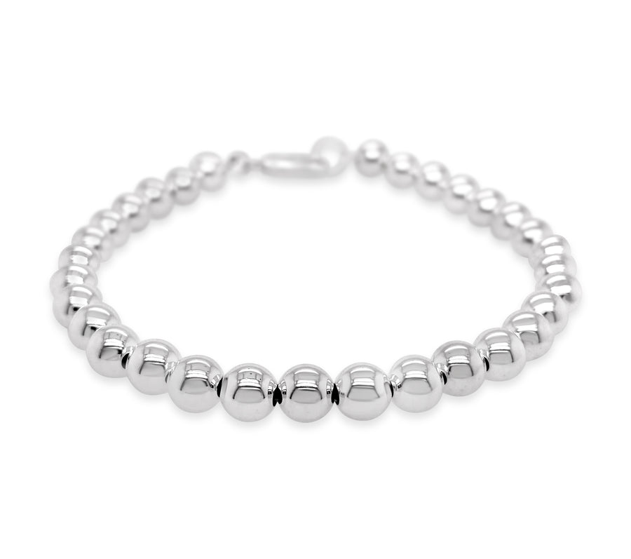 Sterling Silver Beaded Strand