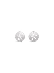Sparkling Sand Dollar Post Earrings