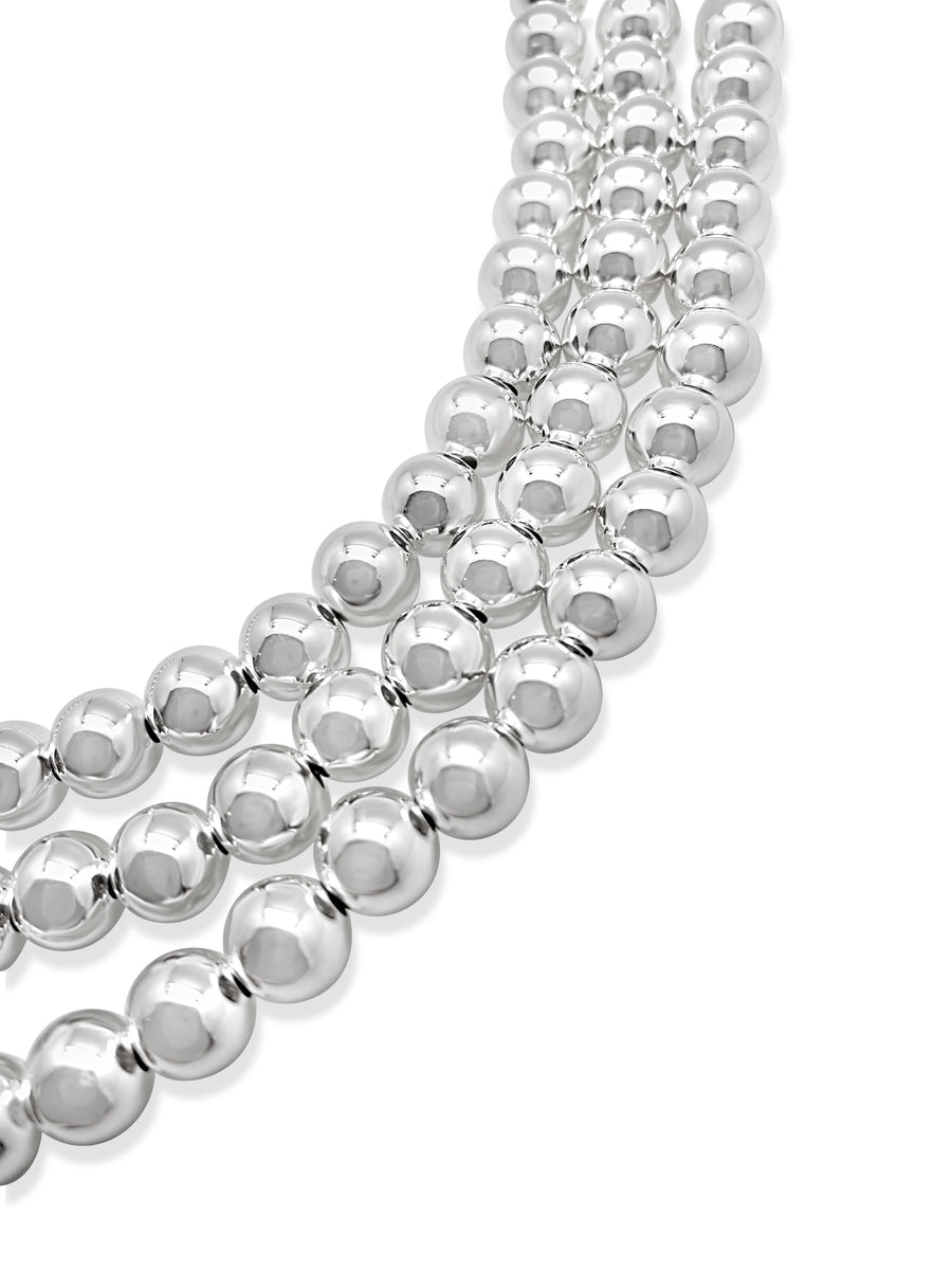 Sterling Silver Beaded Strand