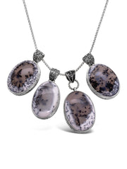 Ornate Dendritic Agate Necklaces