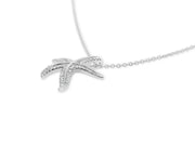 Dancing Sparkling Starfish Necklace