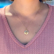 14k Diamond Sand Dollar Necklace