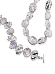 Crinkle Keshi Pearl Bracelet