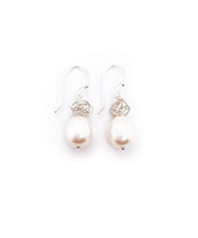 Ball of Yarn Pearl Earrings