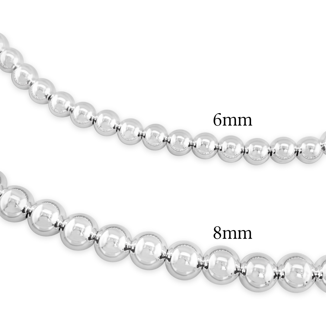 Sterling Silver Beaded Strand