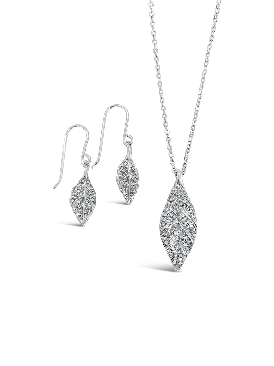 Sparkling Leaf Necklace