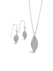 Sparkling Leaf Earrings