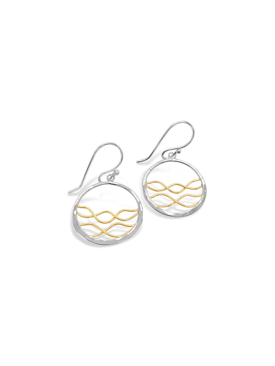 Golden Tides Dangle Earring