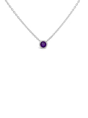 Bezel Stone Necklace