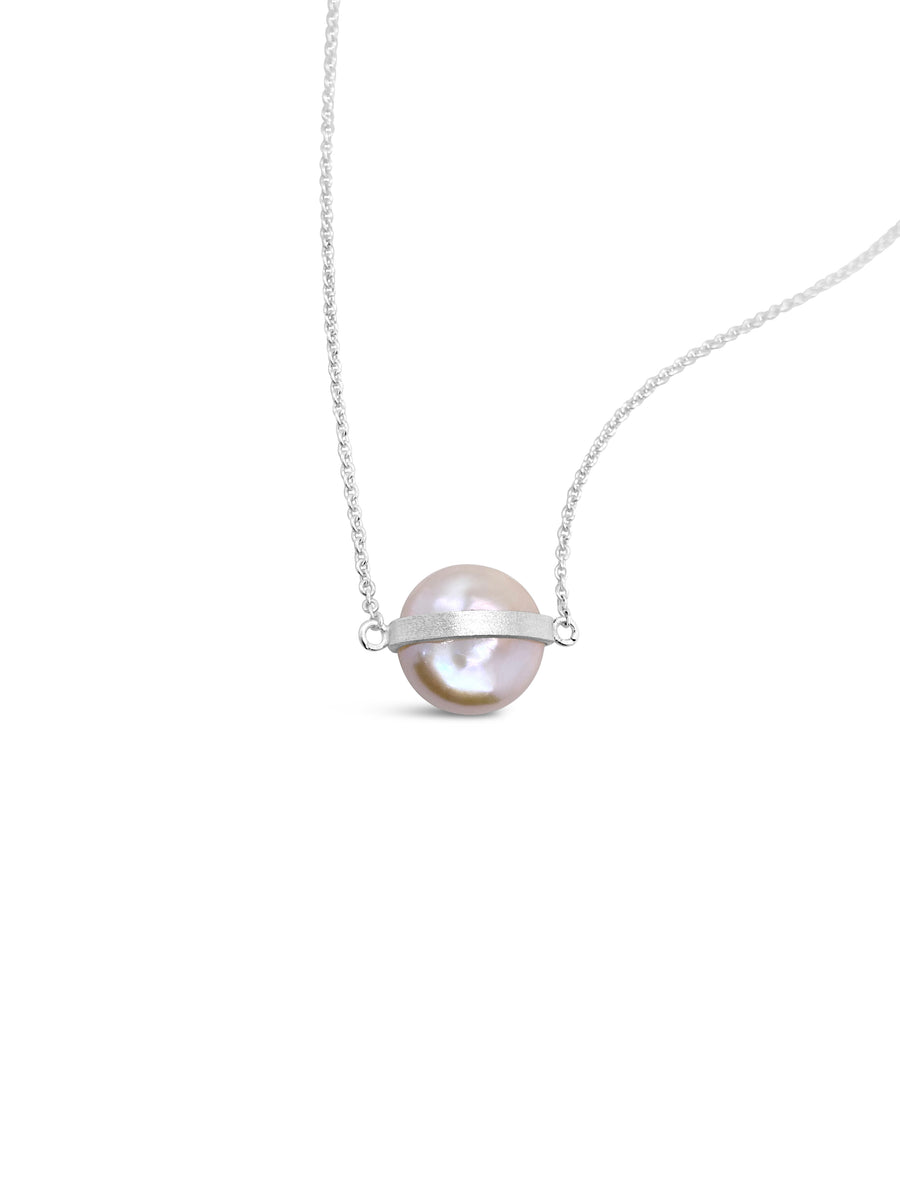 Saturn Pearl Necklace