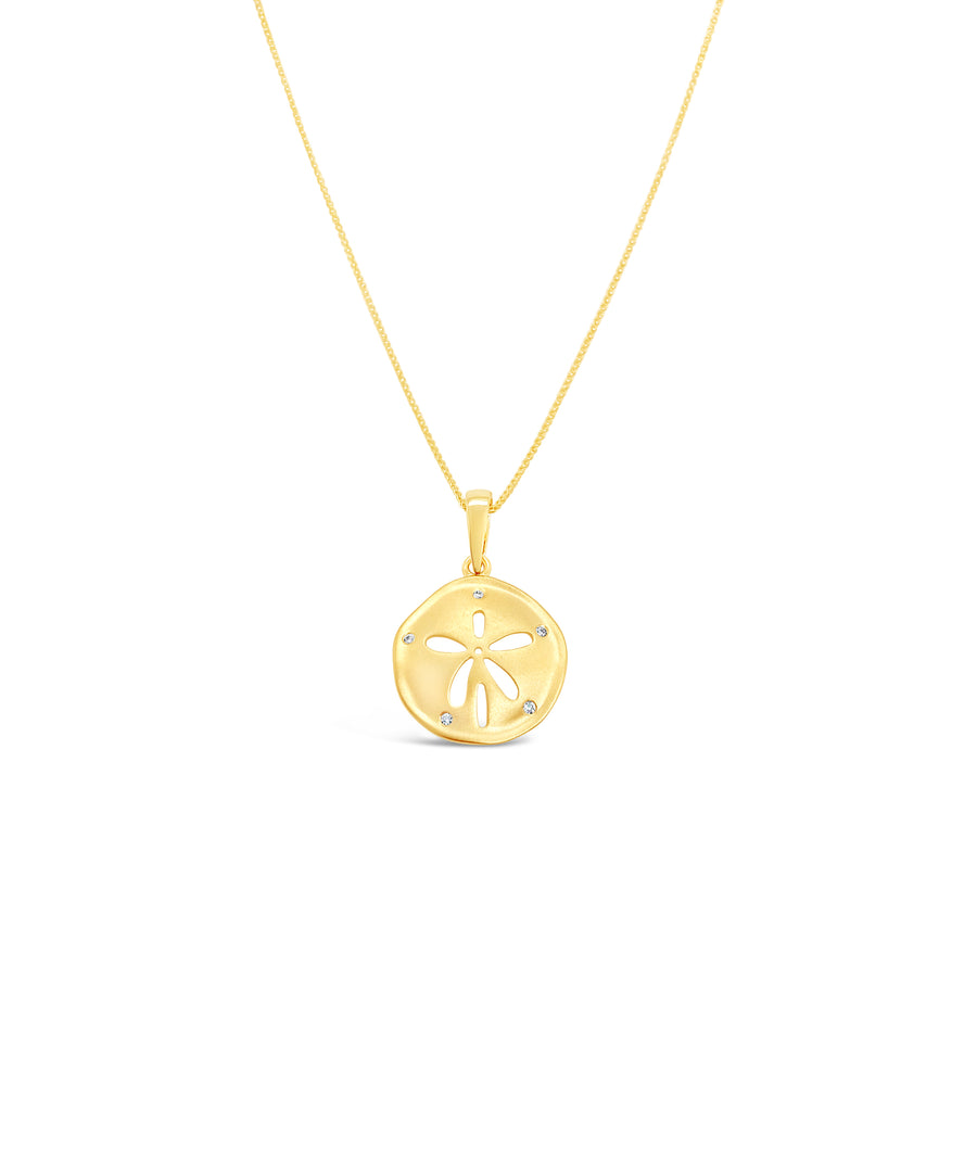 14k Diamond Sand Dollar Necklace