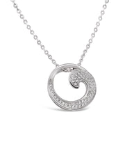 Sparkling Cresting Wave Necklace
