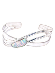 Opal Weave Cuff Bracelet