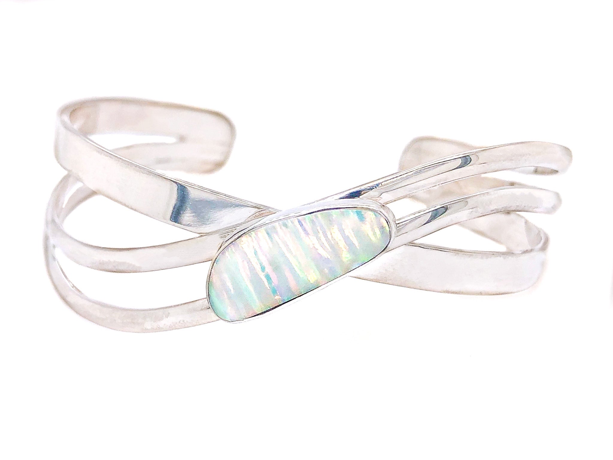 Opal Weave Cuff Bracelet