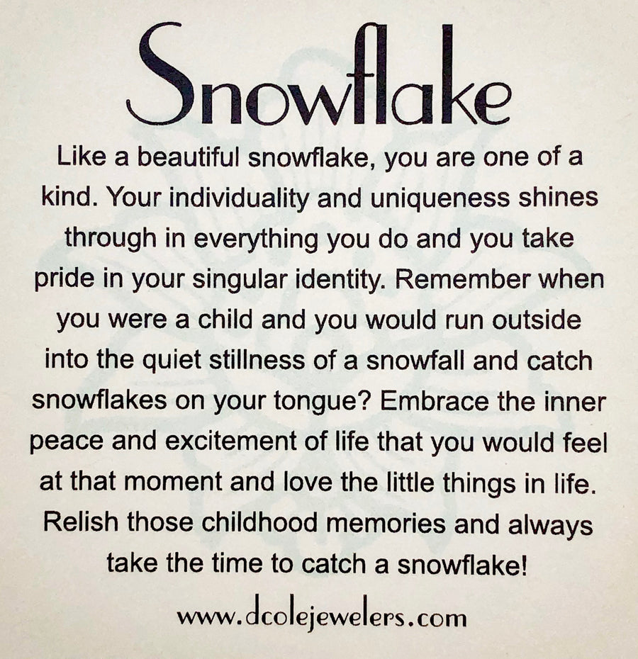 The Snowflake Disk Necklace