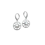 Fresh Water Pearl Compass Rose Earrings