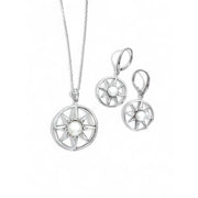 Fresh Water Pearl Compass Rose Necklace