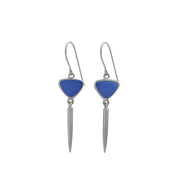 Maine Seaglass Icicle Dangle Earrings