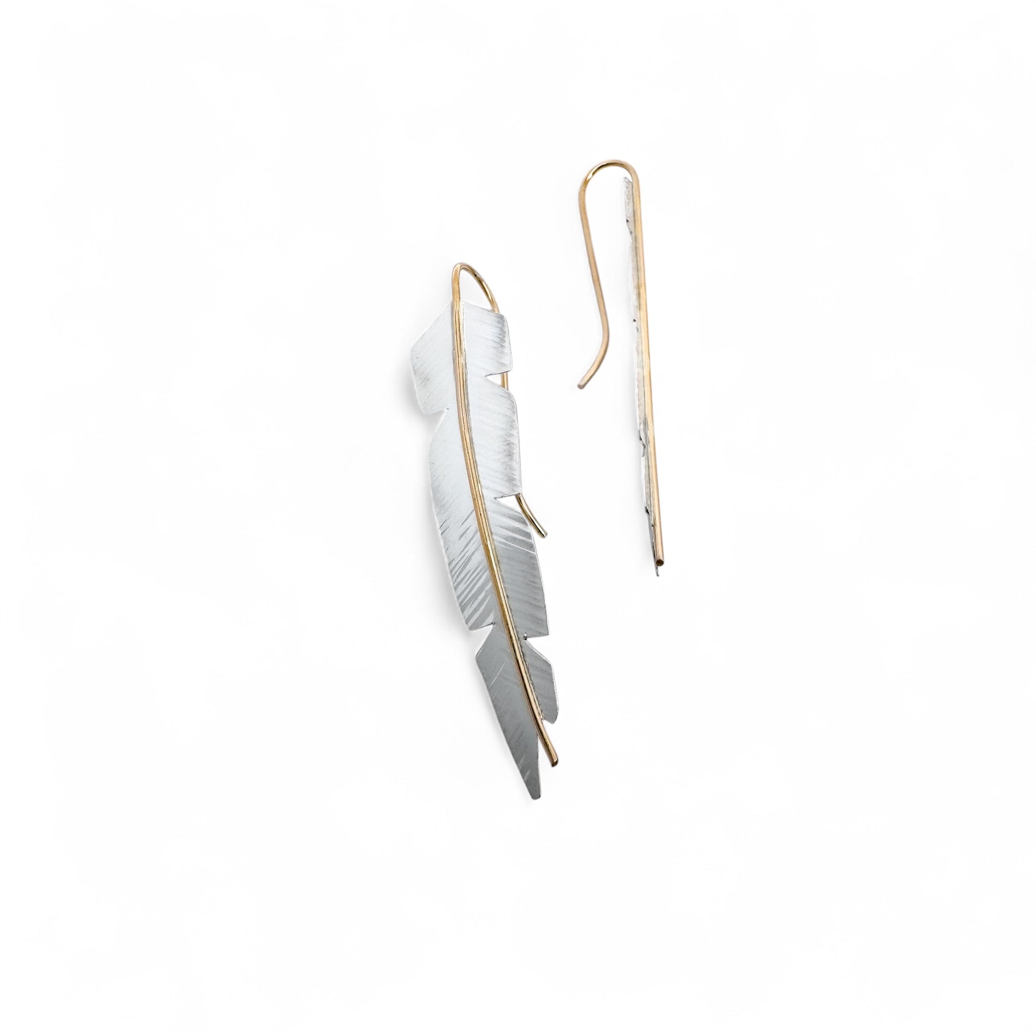 Gilded Feather Earrings