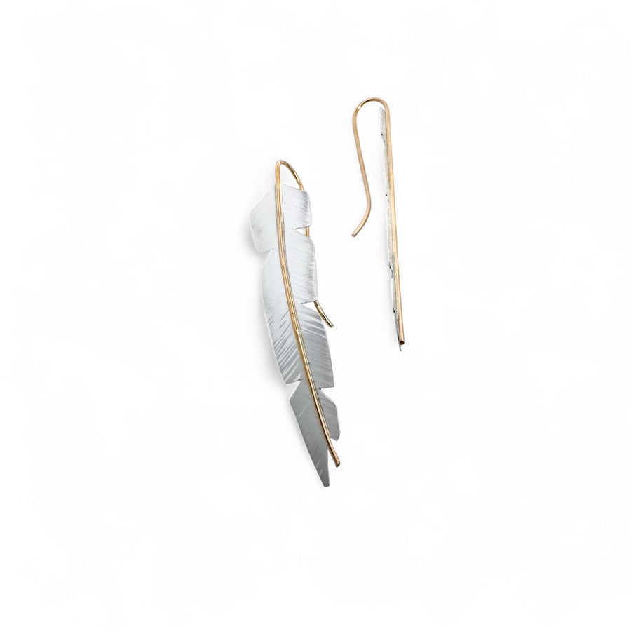 Gilded Feather Earrings