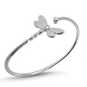 Sparkle Dragonfly Flex Cuff Bracelet