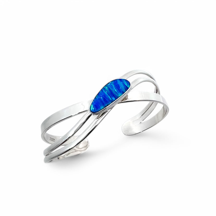 Opal Weave Cuff Bracelet