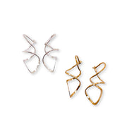 Corkscrew Hoop Earrings