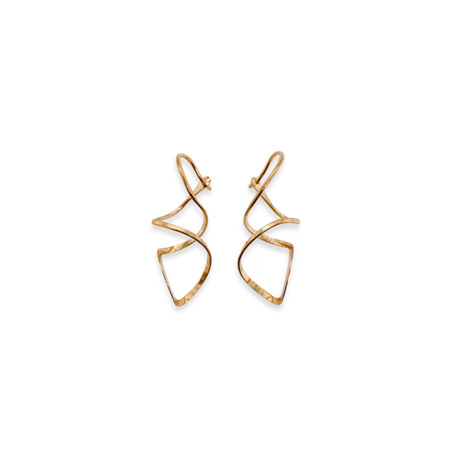 Corkscrew Hoop Earrings