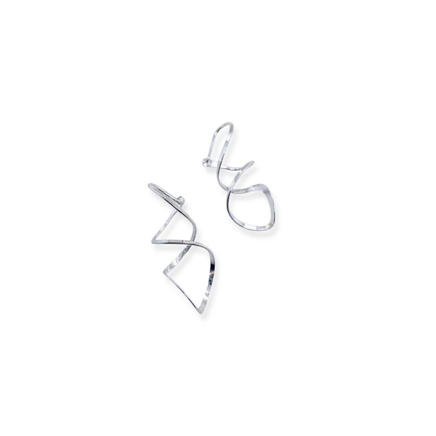 Corkscrew Hoop Earrings