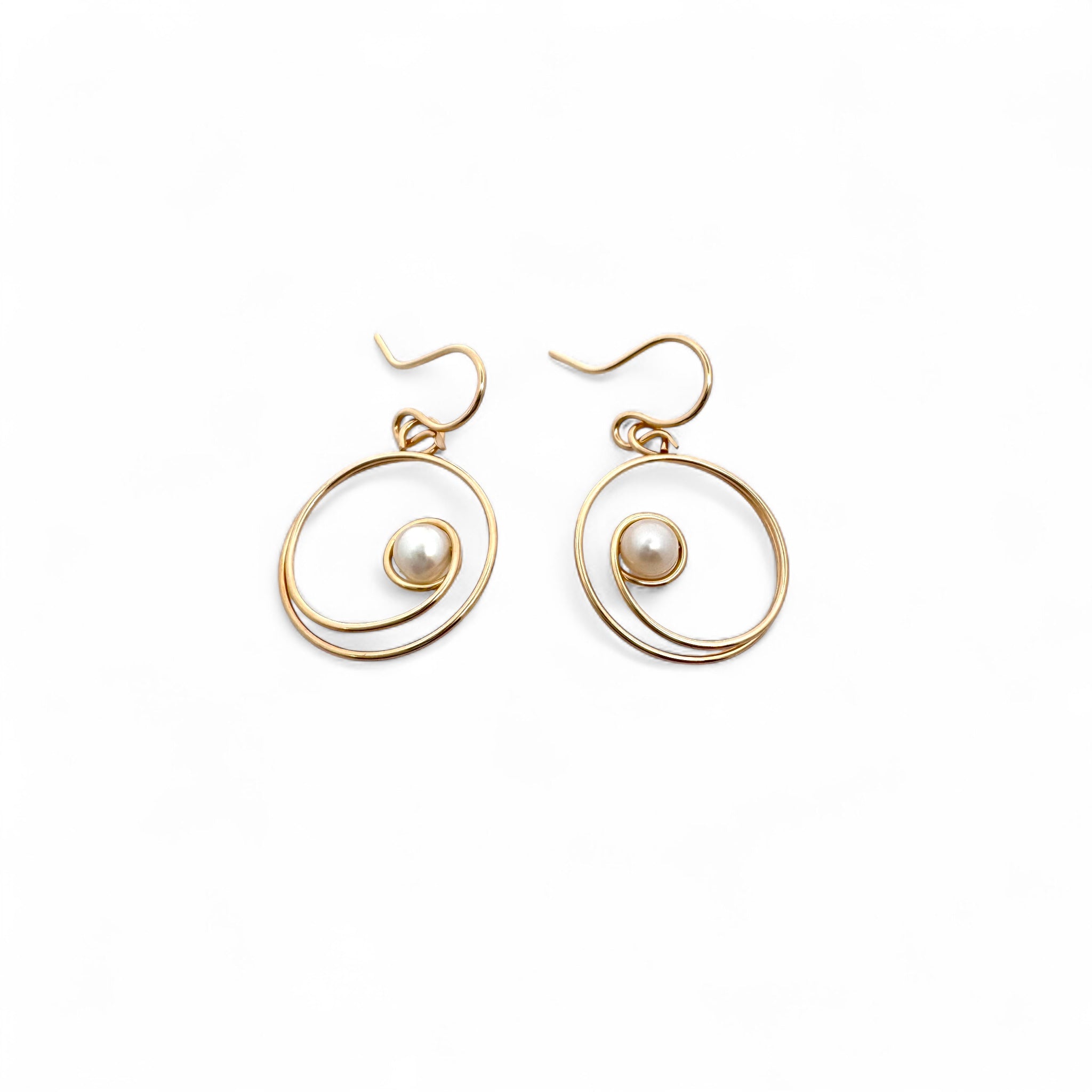 Pearl Swirl Earrings