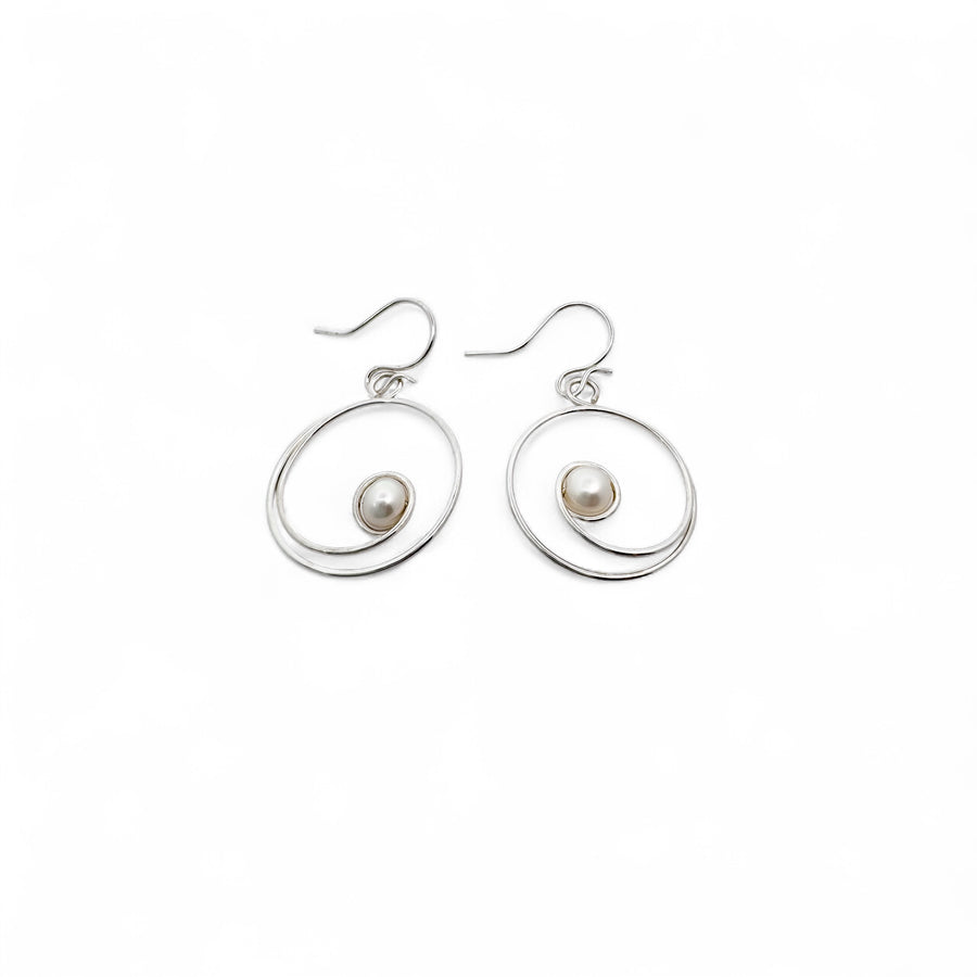 Pearl Swirl Earrings