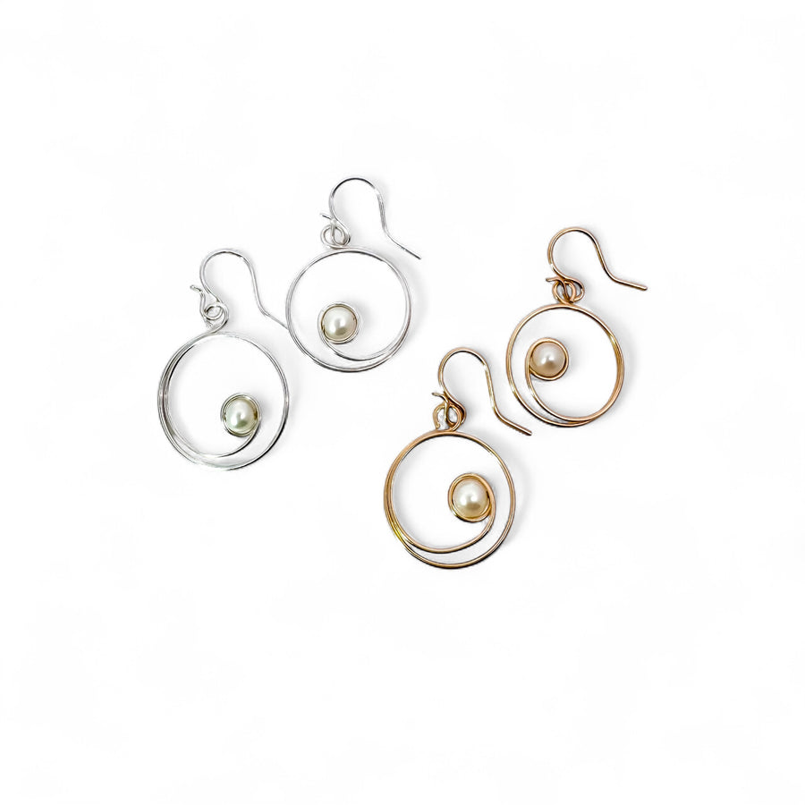 Pearl Swirl Earrings