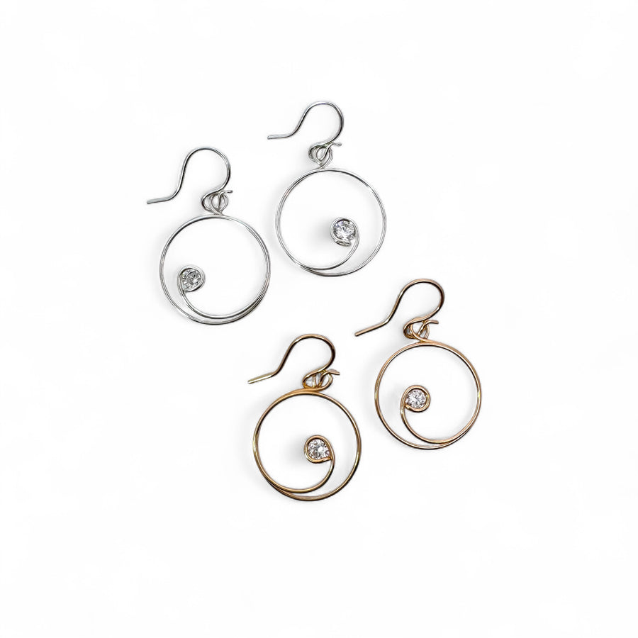 Shimmering Swirl Earrings