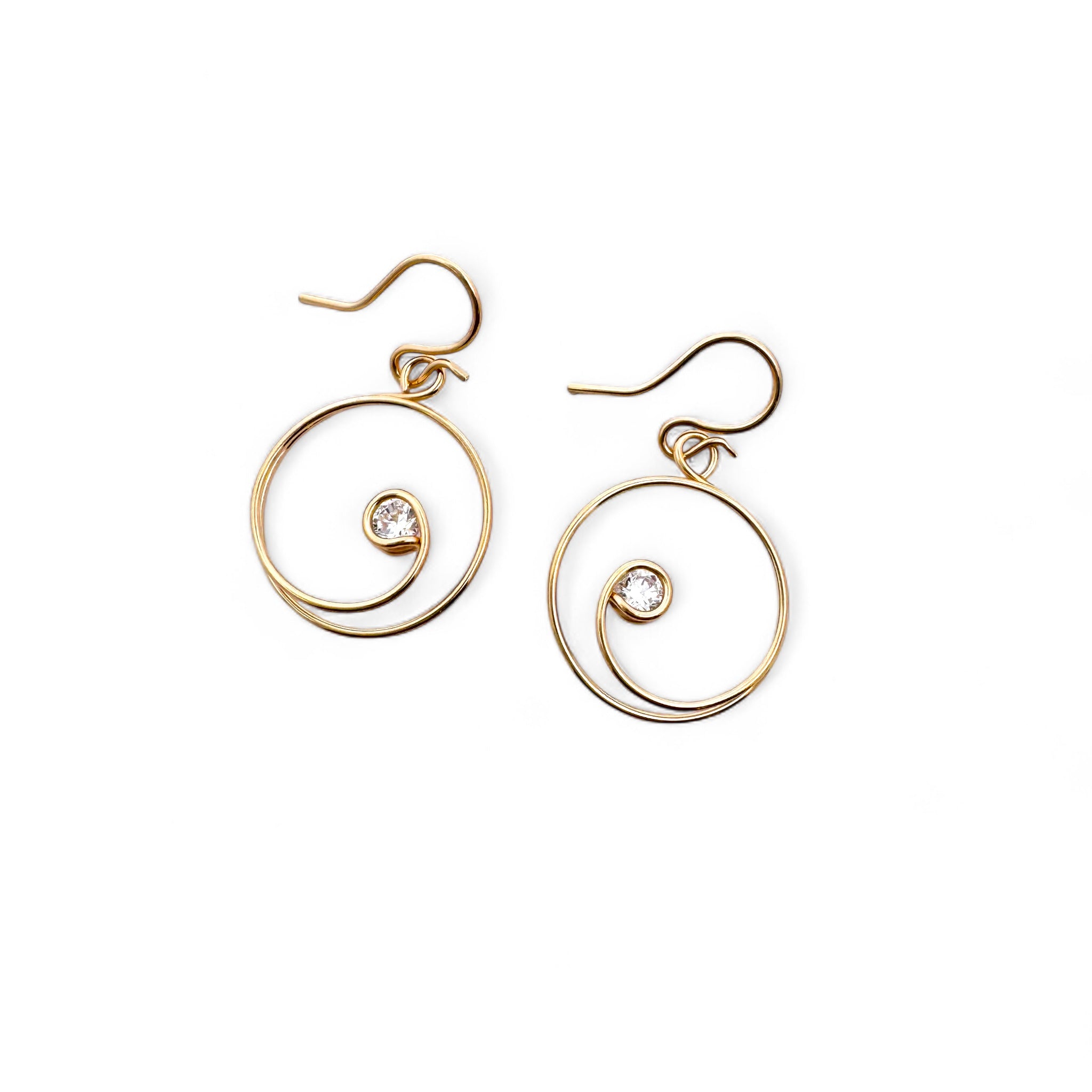 Shimmering Swirl Earrings