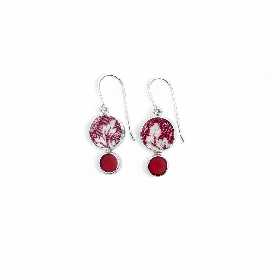 Scarlet Shoreline Earrings