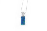 Lab Opal Bar Necklace